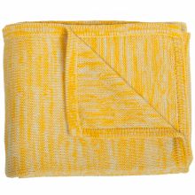 Couverture tricot coton jaune et beige (80 x 100 cm)  par Trixie