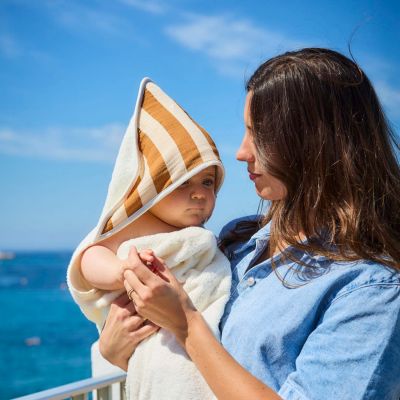 Cape de bain Elma Camel (95x95 cm)