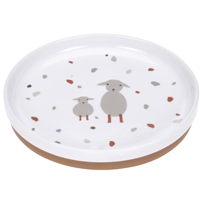 Assiette en porcelaine Tiny Farmer mouton et oie Lässig