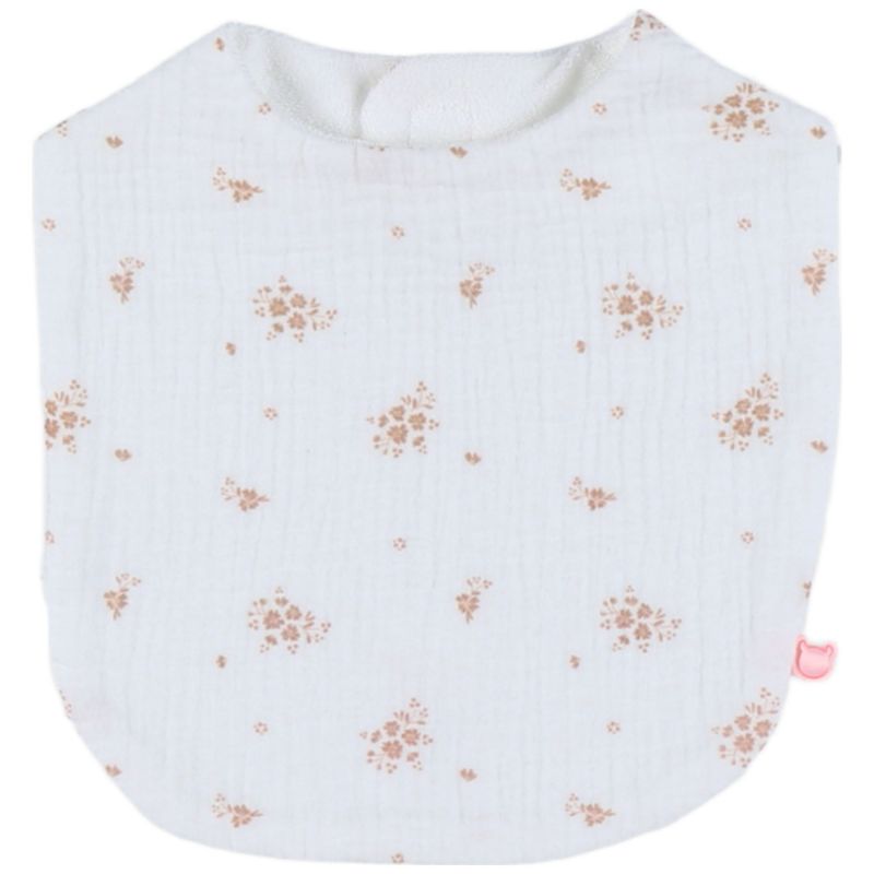 Lot de 3 bavoirs en mousseline bio Fleurs d'Antan Noukie's Produit 3
