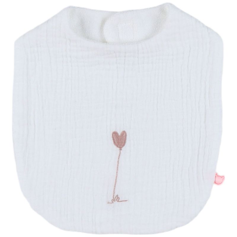 Lot de 3 bavoirs en mousseline bio Fleurs d'Antan Noukie's Produit 5