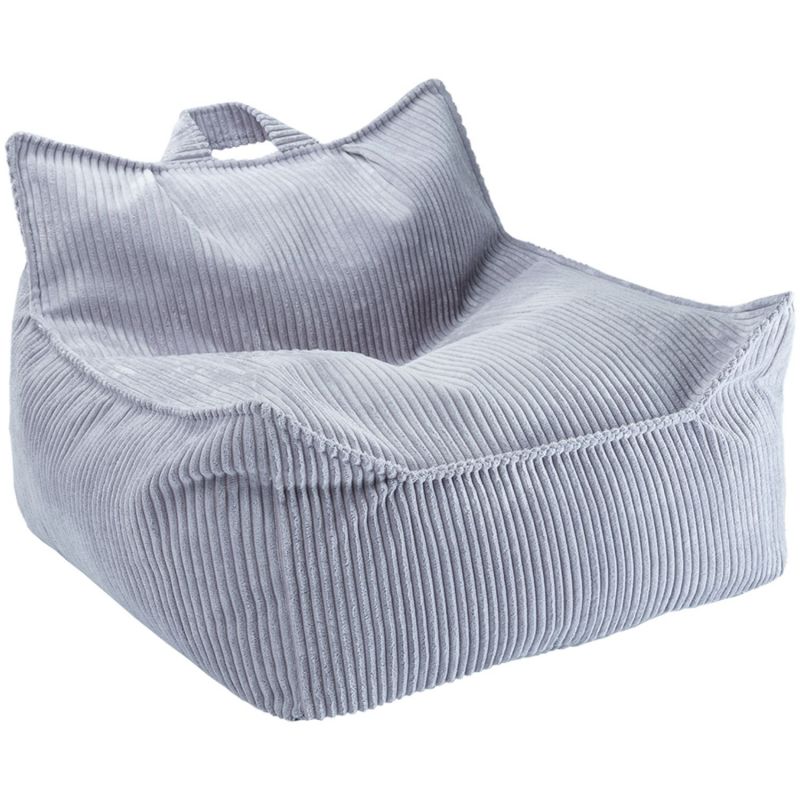 Fauteuil pouf et repose-pieds Blueberry velours côtelé Wigiwama Produit 3