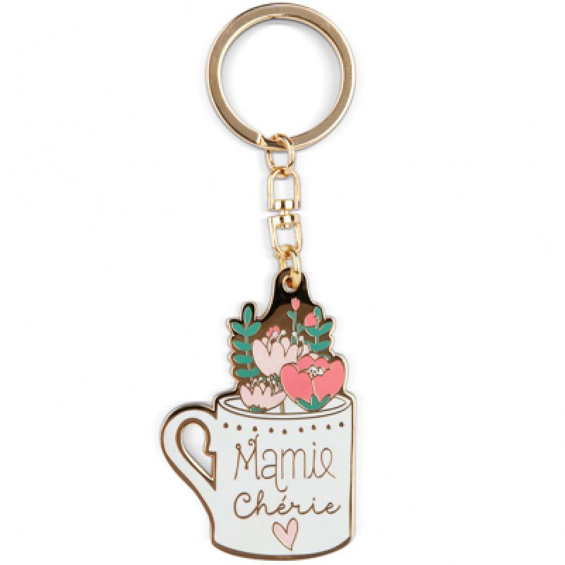 Porte clé Mamie chérie Créa Bisontine