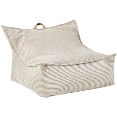 Fauteuil Pouf Blanc cassé