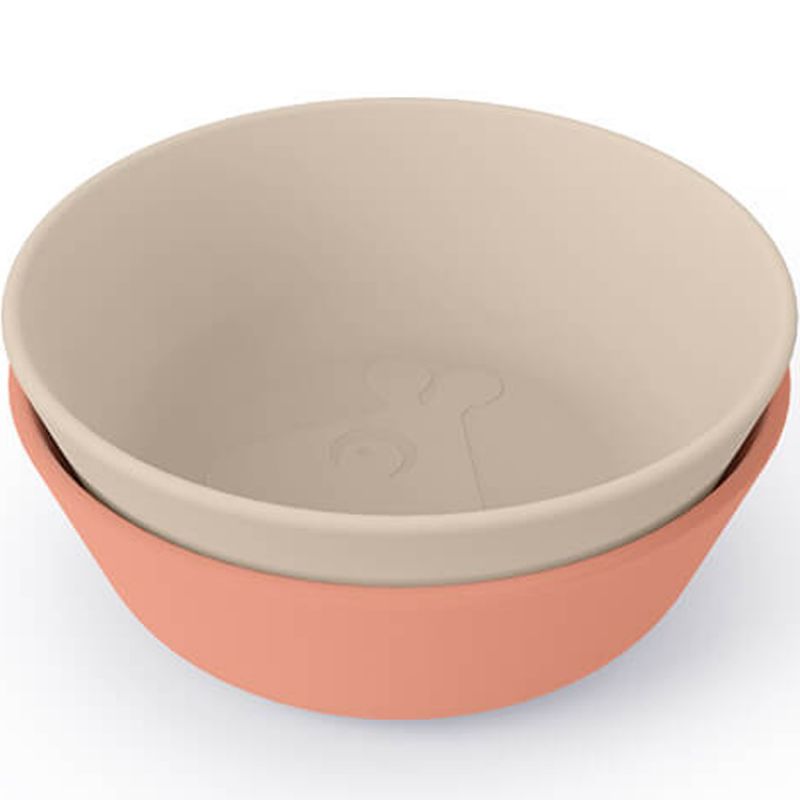 Lot de 2 bols Kiddish Raffi Sable et Corail Done by Deer