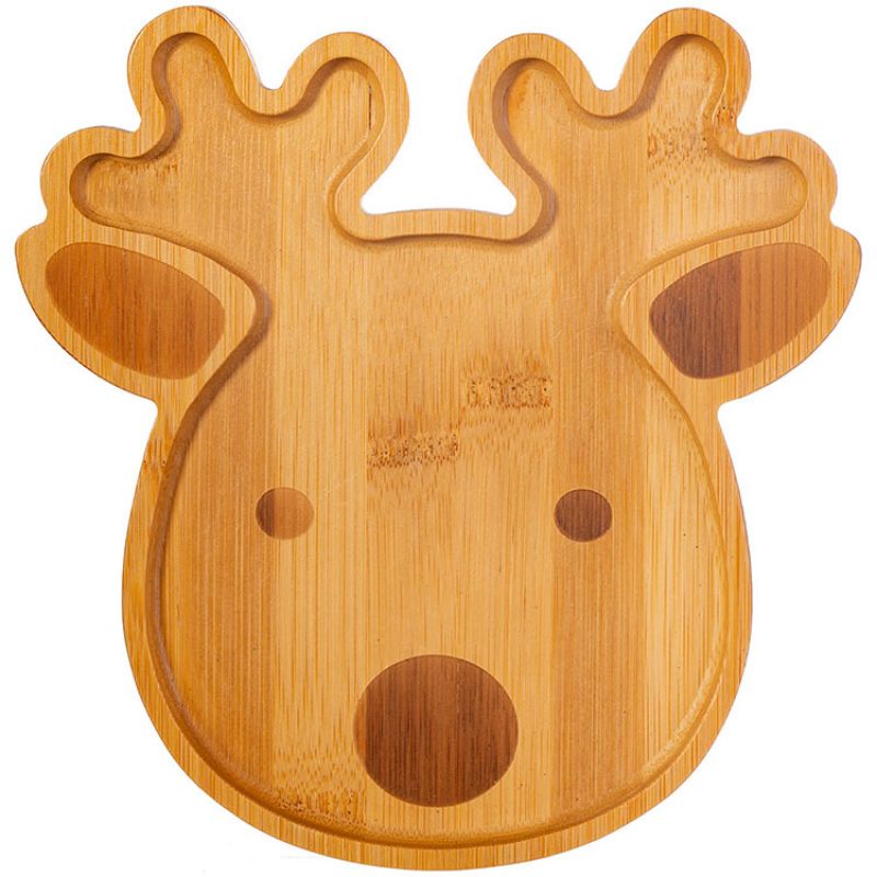 Assiette en bambou Renne sass & belle