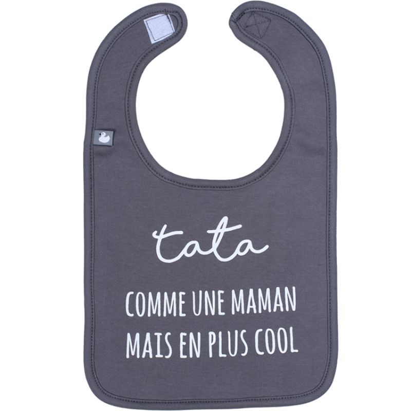 Bavoir à velcro Tata Comme une maman mais en plus cool BB & Co