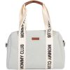 Sac à langer Mommy Club signature canvas off white - Childhome