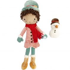 Poupée souple Jake et son bonhomme de neige (35 cm) - Little Dutch