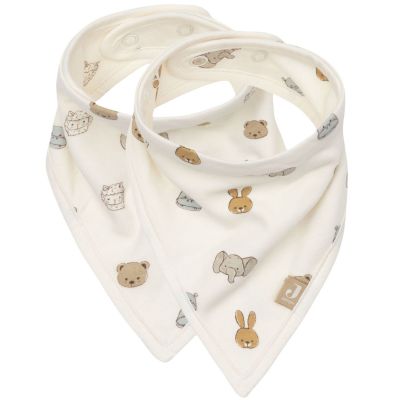Lot de 2 bavoirs bandana Jollies Jollein