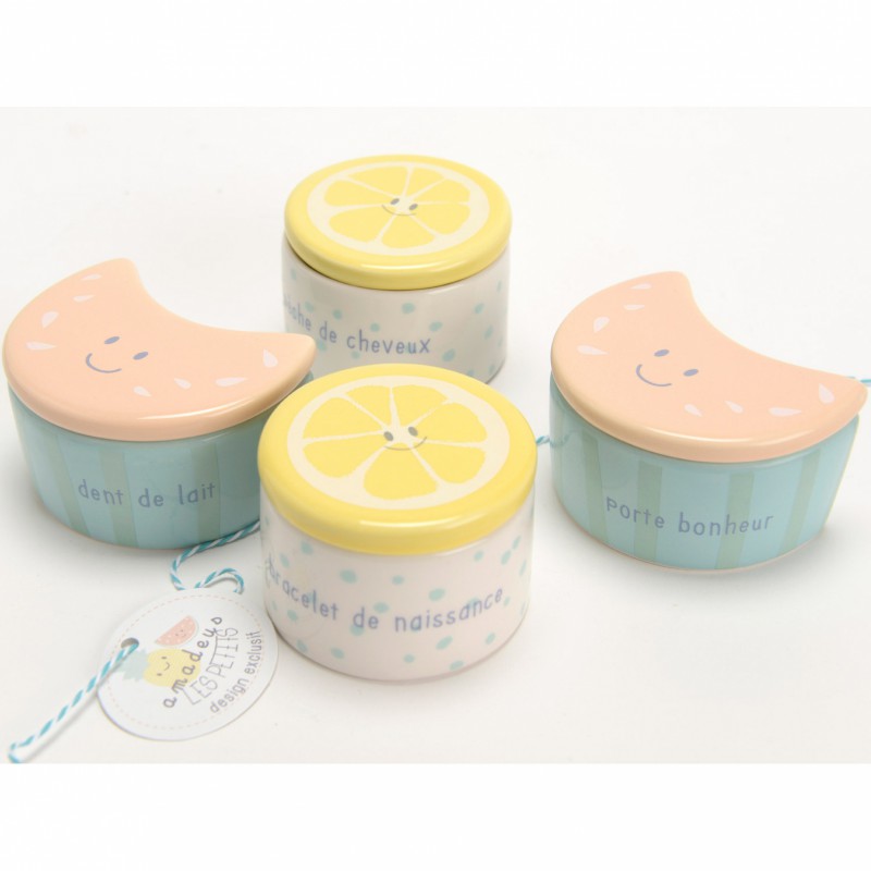 Coffret cadeau de naissance Armand fruit Amadeus Les Petits