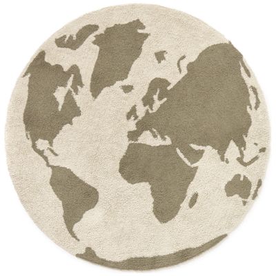 Tapis lavable RugCycled Carte du monde Lorena Canals