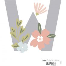 Lettre adhésive Bloom W  par Lilipinso