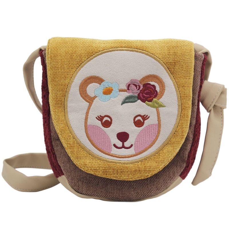 Sac bandoulière enfant Tchikis 3 Mme Ours L'oiseau bateau Produit 1