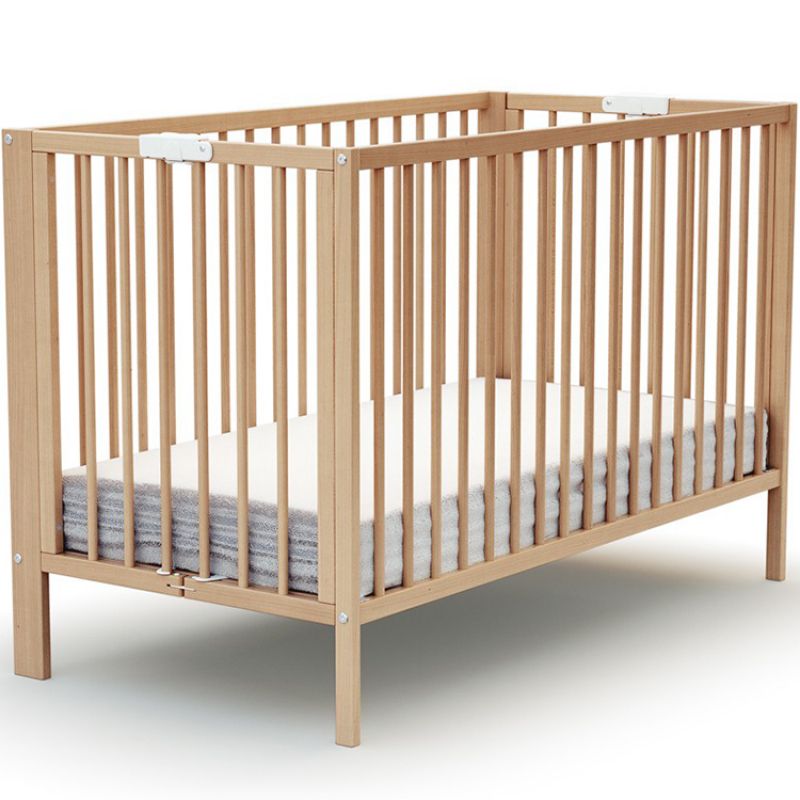 Lit pliable Evolution en bois naturel (124 x 63 cm) AT4