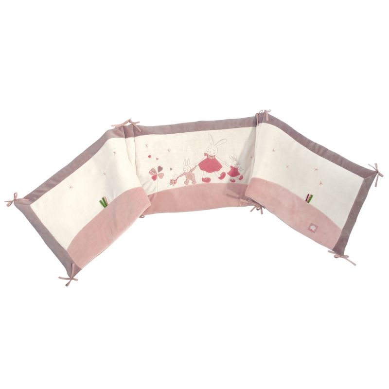 Tour de lit fille Myrtille et Capucine (pour lit 60x120 cm) Moulin Roty