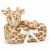Variation Marron, écru du produit Couverture bébé Bashful Girafe (70 cm) de la marque Jellycat