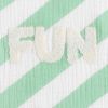 Poncho de plage à rayures Vertes Pop (1-3 ans) Sauthon Produit 4