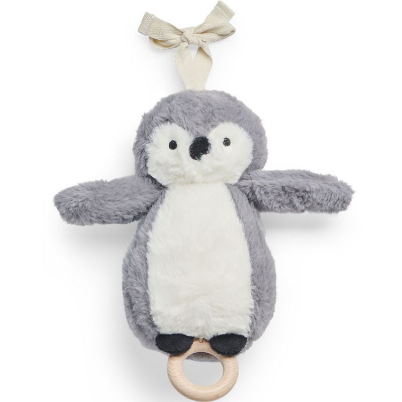 Peluche musicale pingouin storm grey gris (20 cm) Jollein