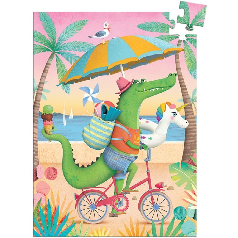 Puzzle Croco beach (60 pièces) Djeco