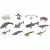 Variation Multicolore du produit Set de 12 Animaux Marins (7-11 cm) de la marque Collecta