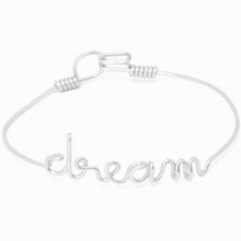 Bracelet Dream en fil d'argent 925° (15 cm)  par Hava et ses secrets