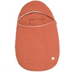 Nid d'ange passe sangle en gaze de coton Terracotta - Sauthon