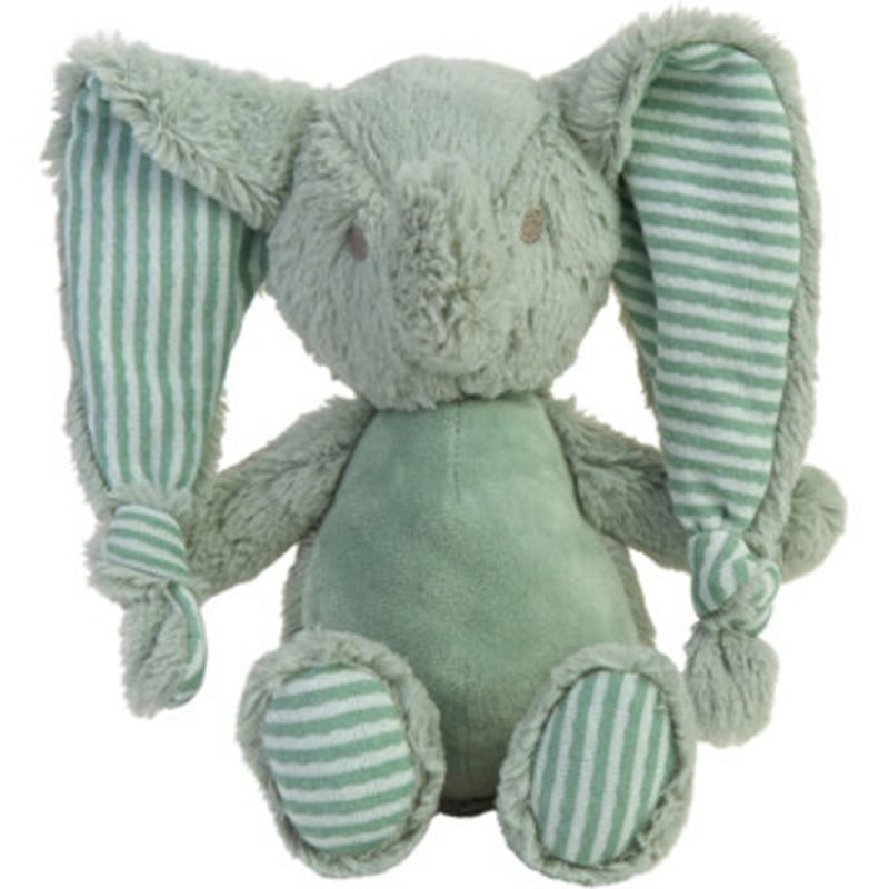 Peluche éléphant Eddy vert (24 cm) BAMBAM