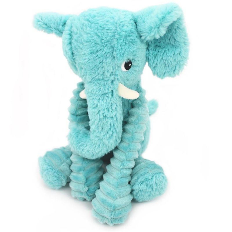 Peluche Eléphant maman et bébé Les Ptipotos Aqua (35 cm) Les Déglingos Produit 5