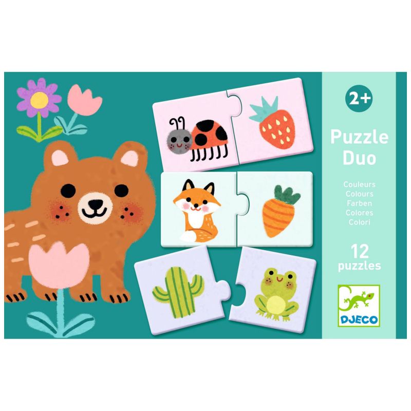 Puzzle Duo Couleurs (10 puzzles) Djeco Packaging 4