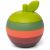 Variation Vert, rouge du produit Jouet de dentition en silicone Pomme vert et rouge de la marque Little L