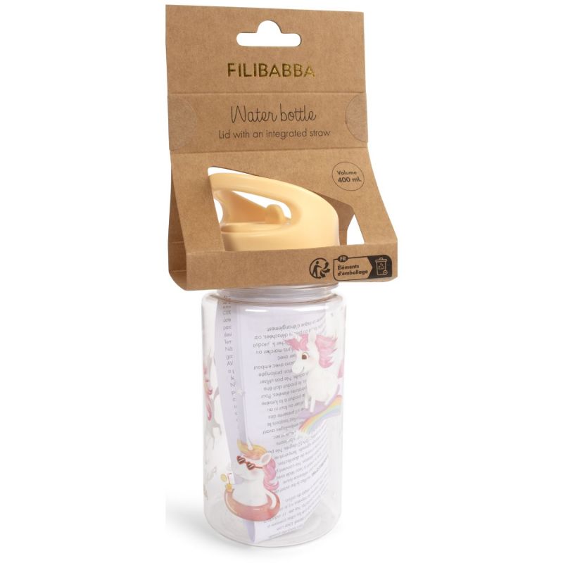 Gourde La plage des licornes (400 ml) Filibabba Packaging 8