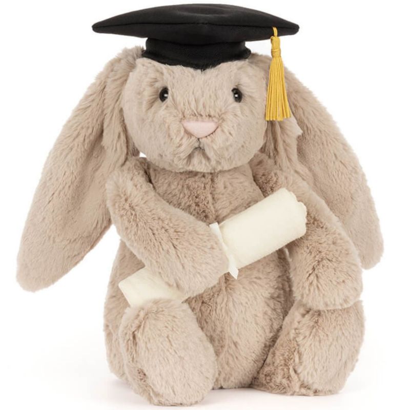 Peluche Bashful Lapin diplômé (31 cm) Jellycat Produit 1