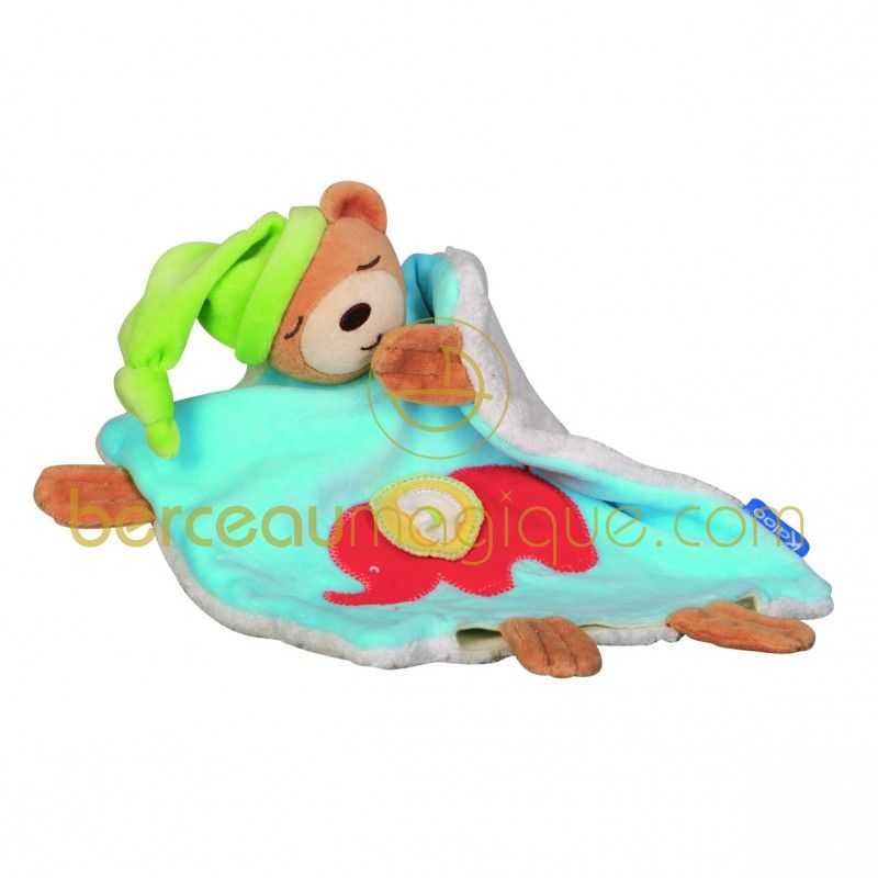 Doudou ours bleu éléphant 123 Kaloo
