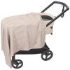 Drap housse pour nacelle Vichy et Lange Praliné Rayures Moka Walking Mum Produit 6