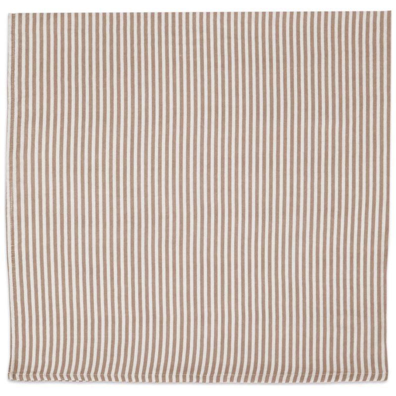 Drap housse pour nacelle Vichy et Lange Praliné Rayures Moka Walking Mum Produit 5