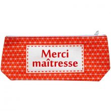 Trousse vintage rouge (personnalisable)  par Les Griottes