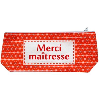 Trousse vintage rouge (personnalisable) Les Griottes