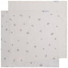 Lot de 2 langes Tender Linen-Clover (115 x 115 cm) - Baby's Only