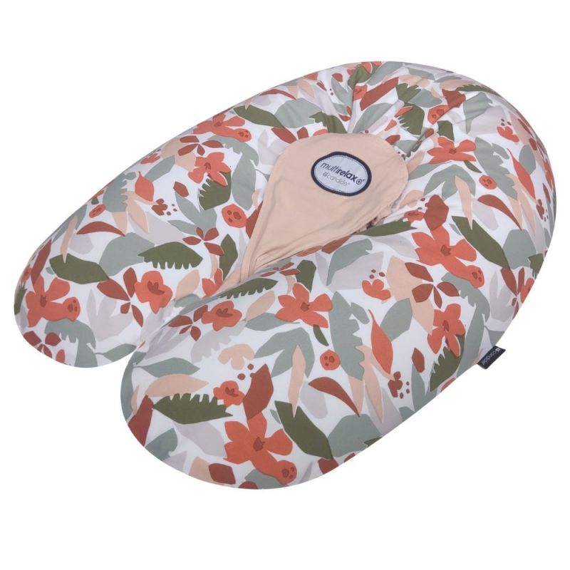 Coussin de grossesse Multirelax jersey rose nude-floral Candide