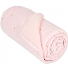 Couverture en coton rose Prety (100 x 140 cm)  par Bemini