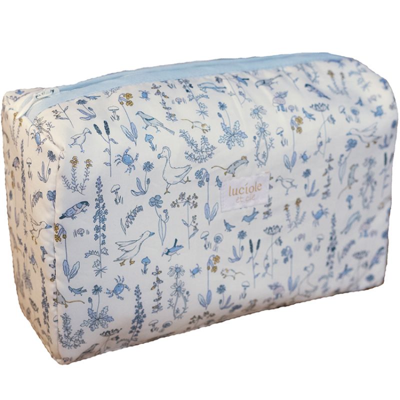 Trousse de toilette Liberty Alice bleu Luciole et Cie