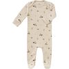 Pyjama en coton bio Rabbit sandshell (0-3 mois : 50 à 60 cm) - Fresk