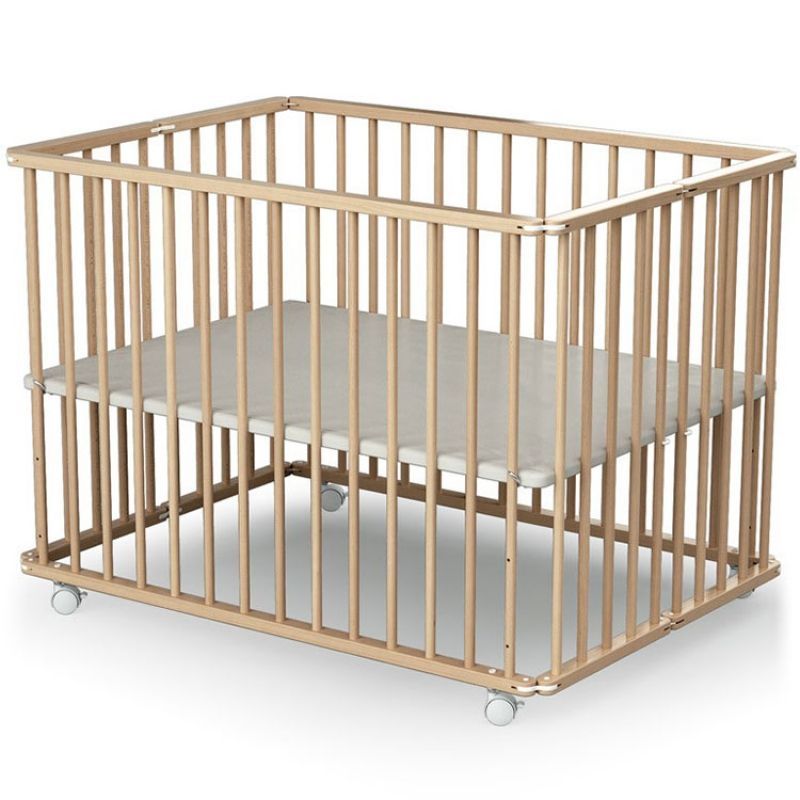 Parc pliable en bois hêtre vernis Webaby (70 x 100 cm) AT4