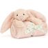 Couverture bébé Bashful Lapin Blush (70 cm) - Jellycat