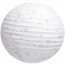 Boule japonaise étoiles blanche  par Domiva