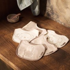 Lot de 5 bavoirs imperméables Miffy and Friends