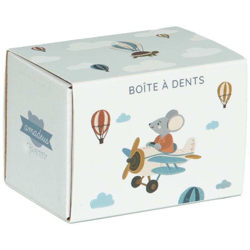 Boîte à dents de lait avion Amadeus Les Petits Packaging 4