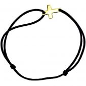 Bracelet cordon Mon petit Notre Dame goldfilled jaune (personnalisable)