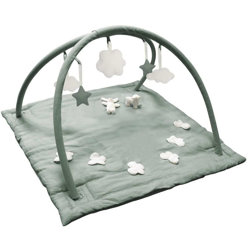 Tapis d'éveil musical avec arches vert céladon (90 cm) Trousselier